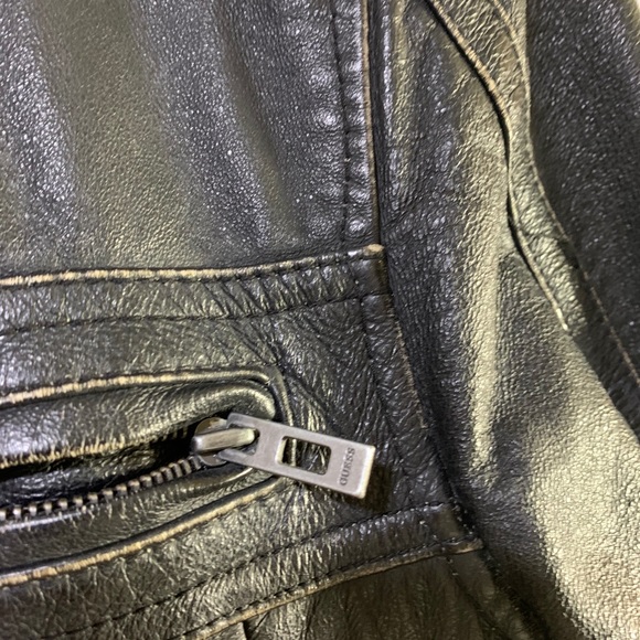 Men’s Guess leather jacket - Picture 3 of 5
